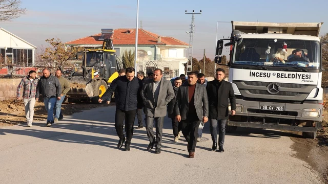 Süksün'de asfalt çalışması